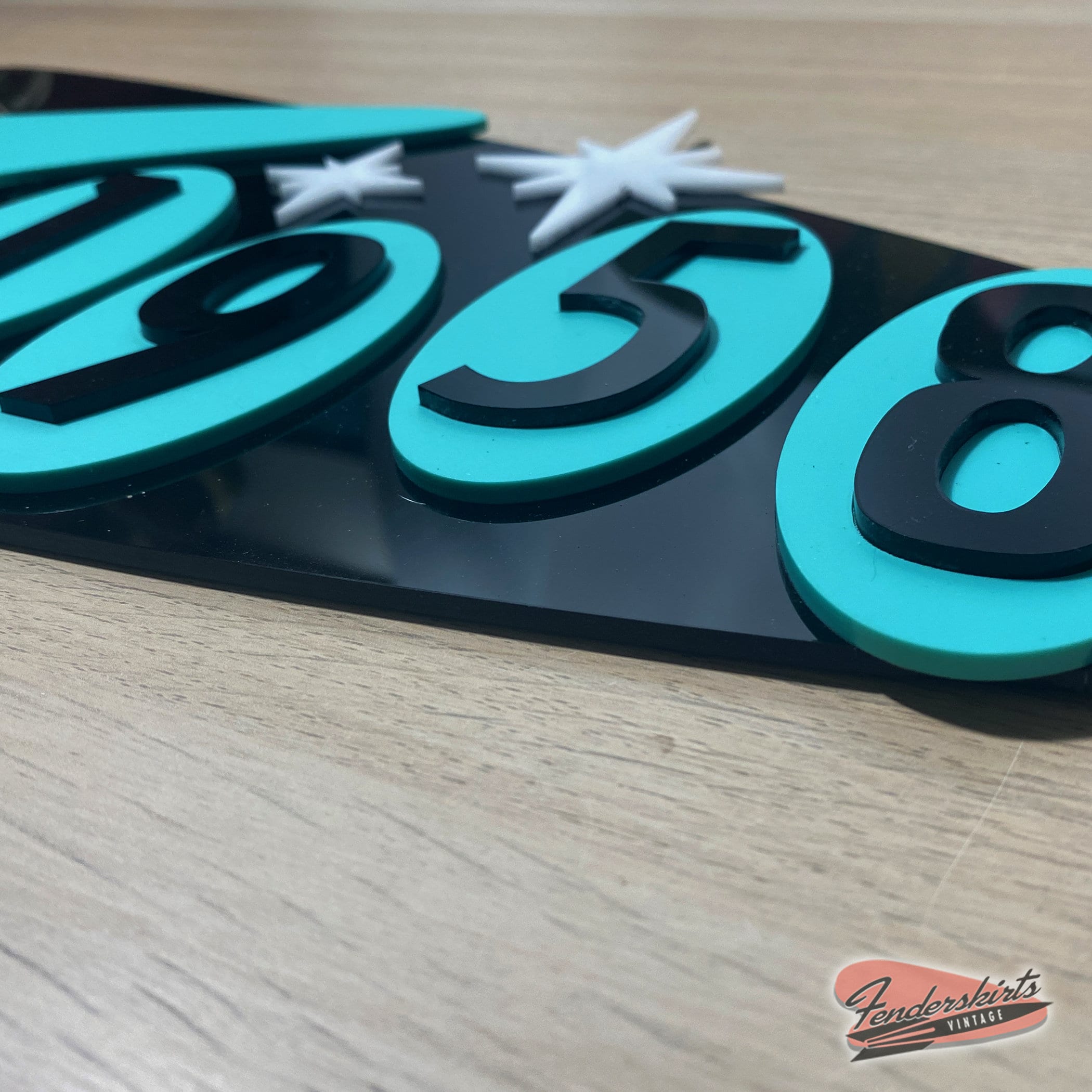 Starburst Pop House Address Sign