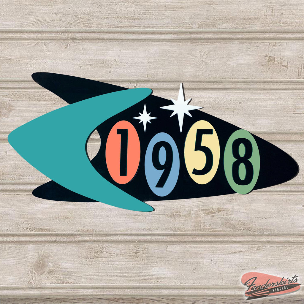 Starburst Pop House Address Sign