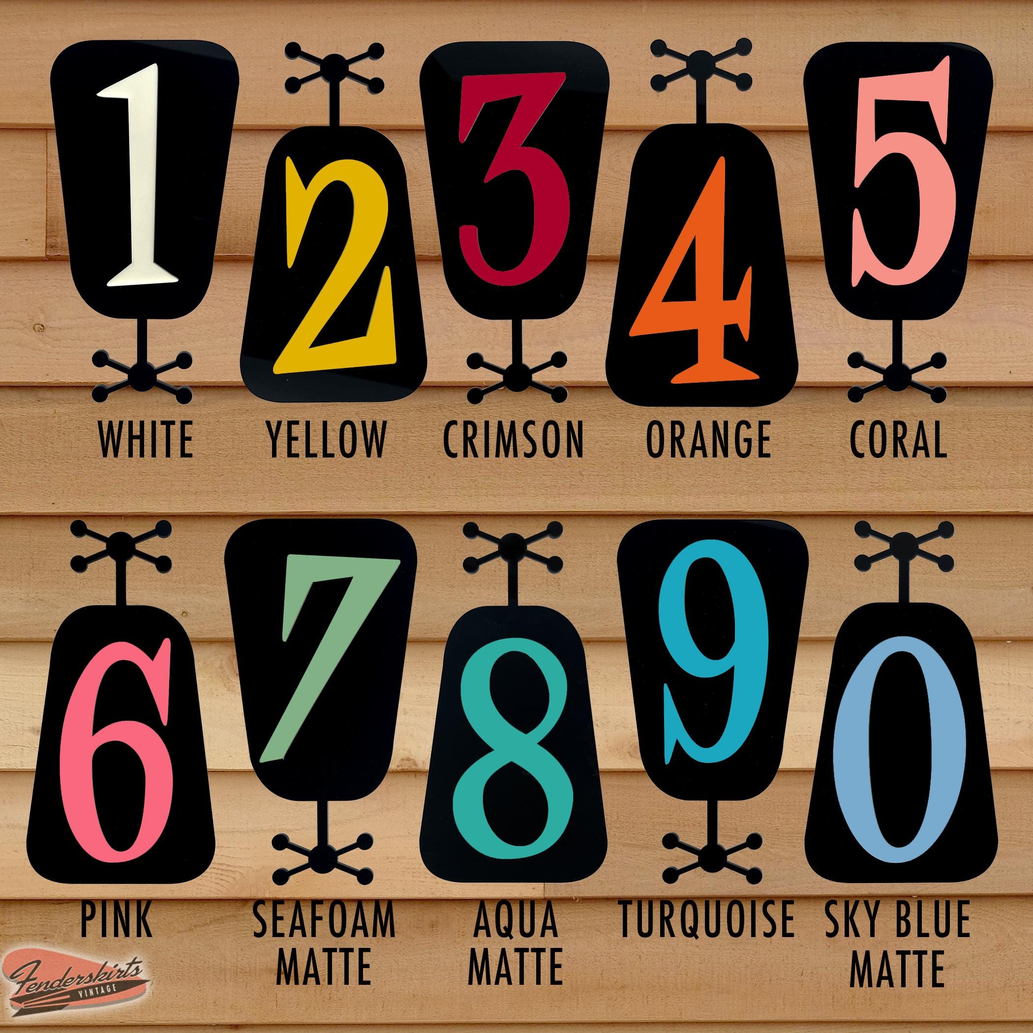 Satellite Atomic House Address Numbers