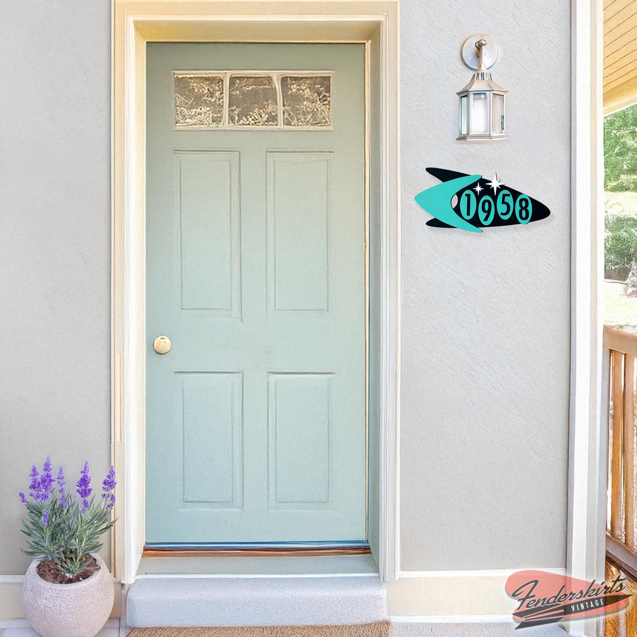 Starburst Pop House Address Sign