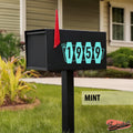 Hex Atomic Mid Century Mailbox Decals