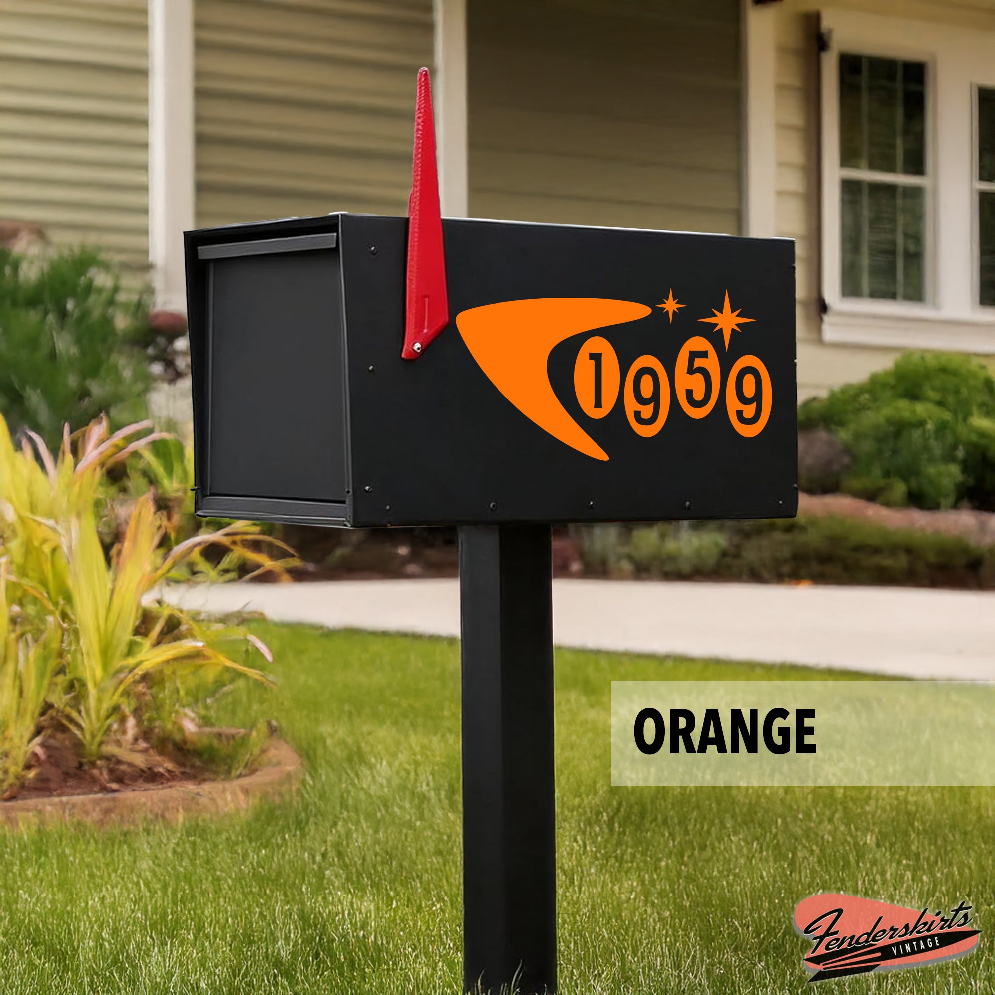 Star Pop Boomerang Atomic Mailbox Decals