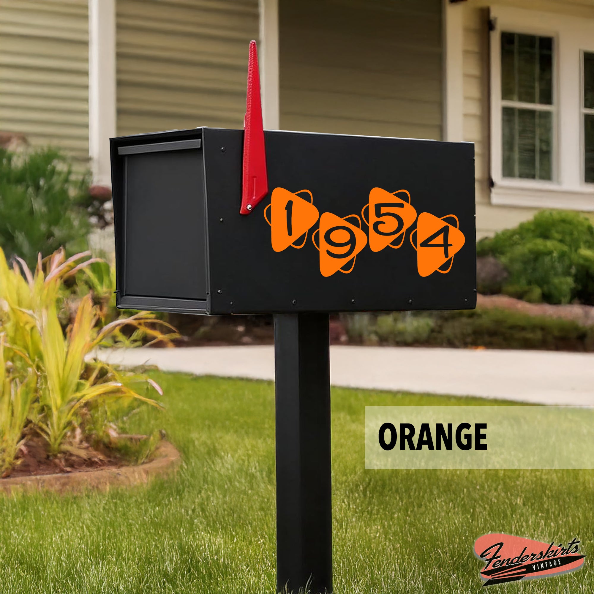 Nebula Retro Atomic Mailbox Decals