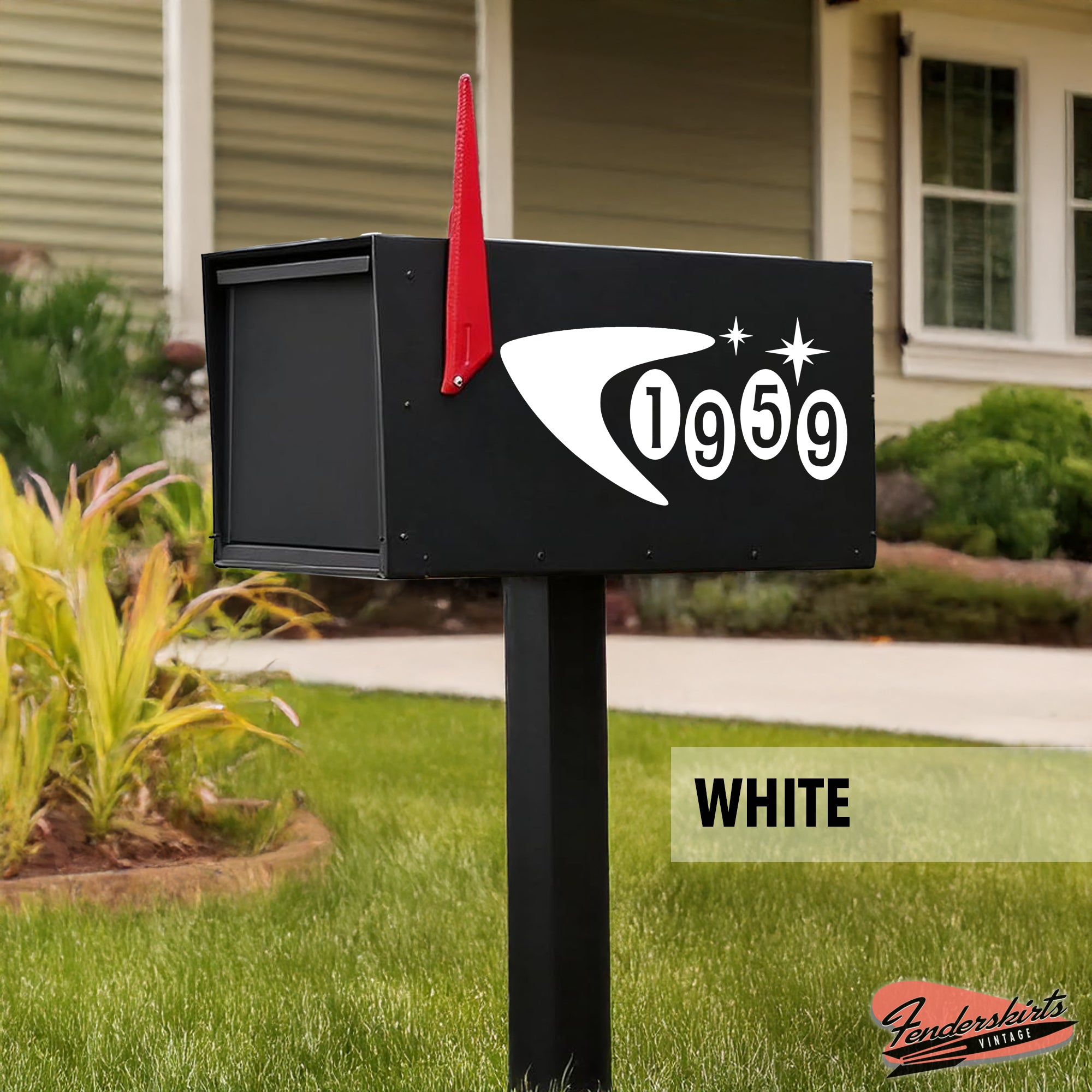 Star Pop Boomerang Atomic Mailbox Decals