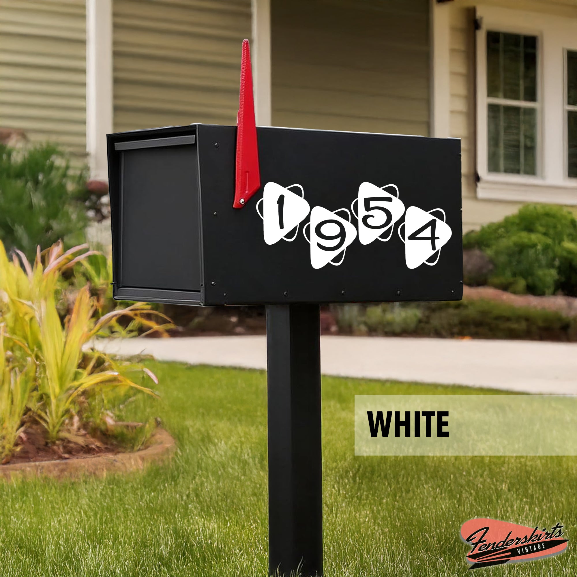 Nebula Retro Atomic Mailbox Decals