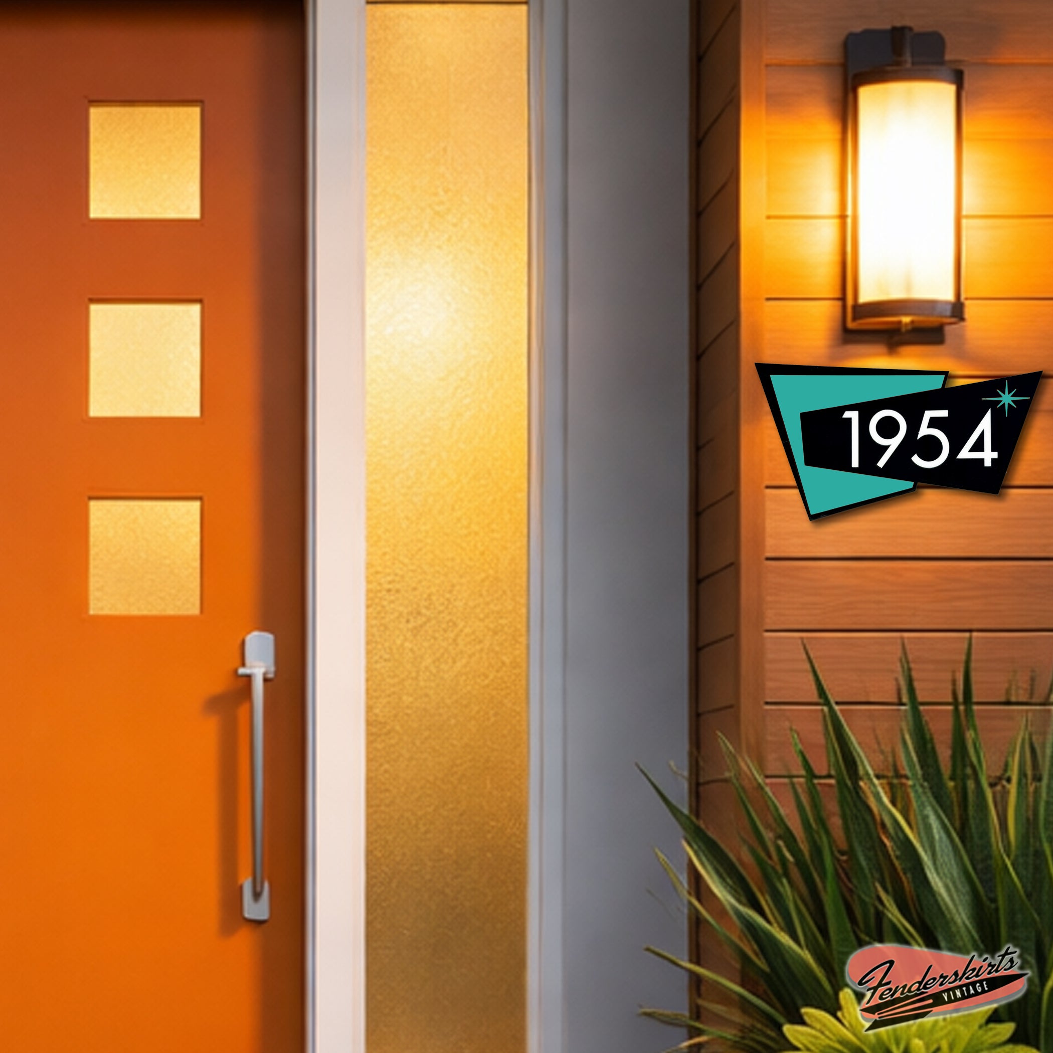 Atomic Quad Address Acrylic Sign