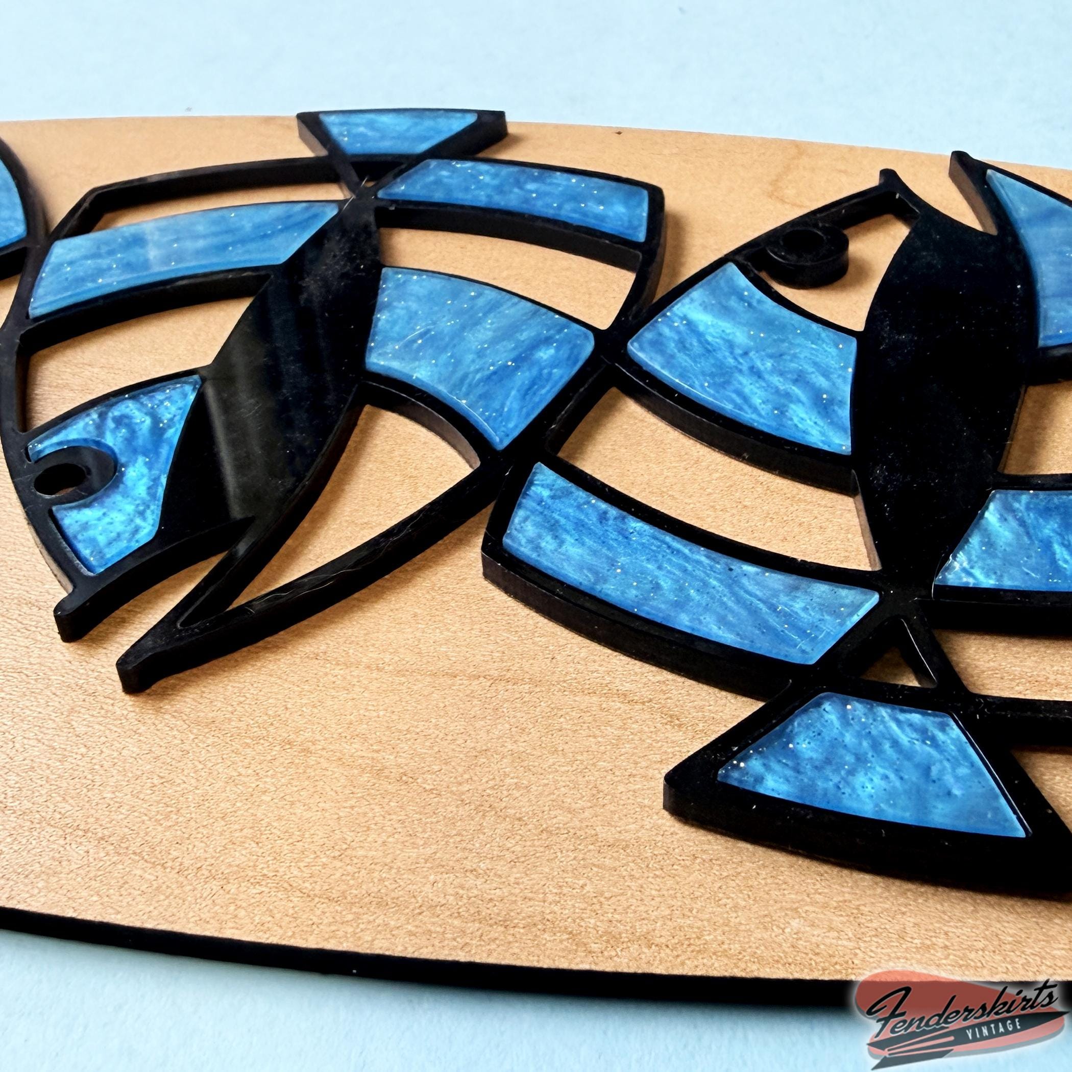 Atomic Fish Trio Abstract Wall Plaque