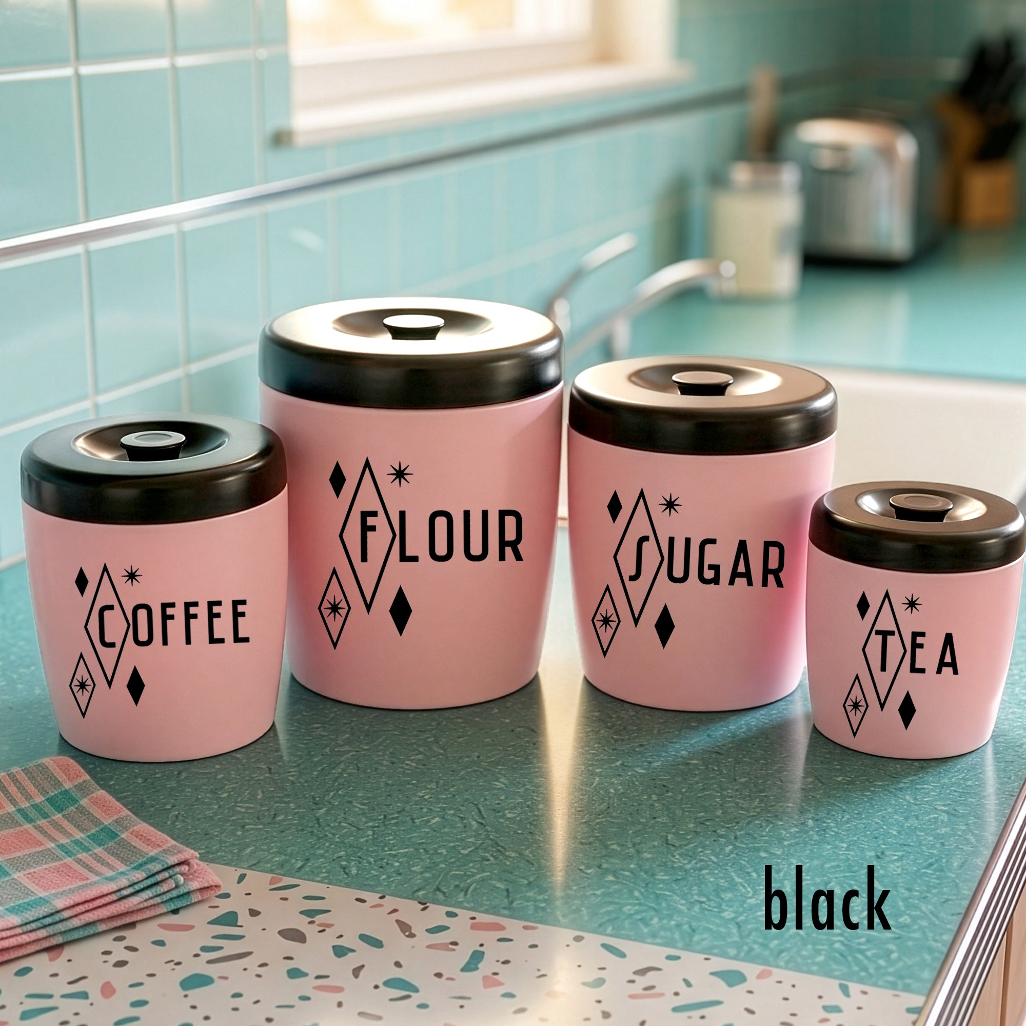 Starlite Diamond Kitchen Canister Decals