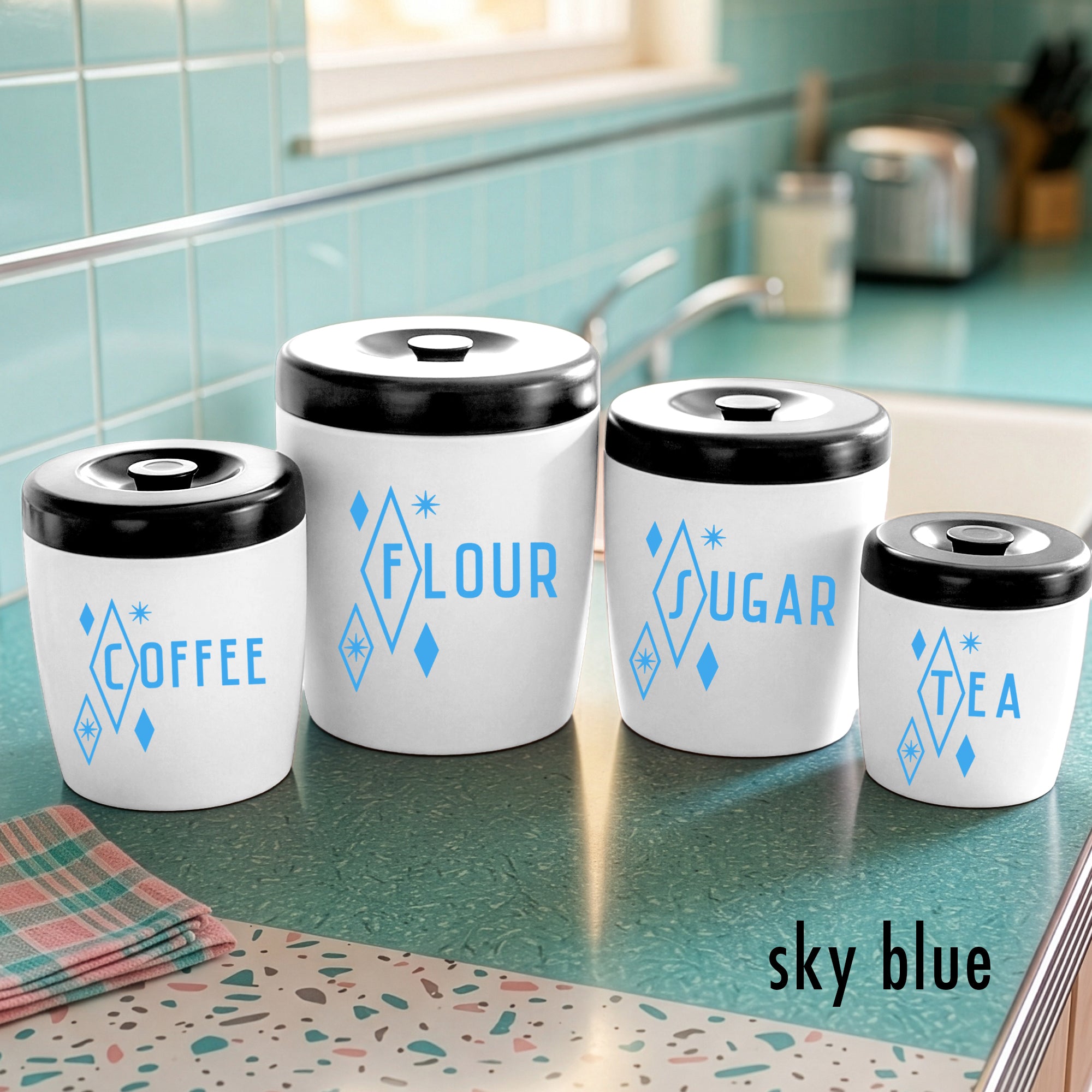 Starlite Diamond Kitchen Canister Decals