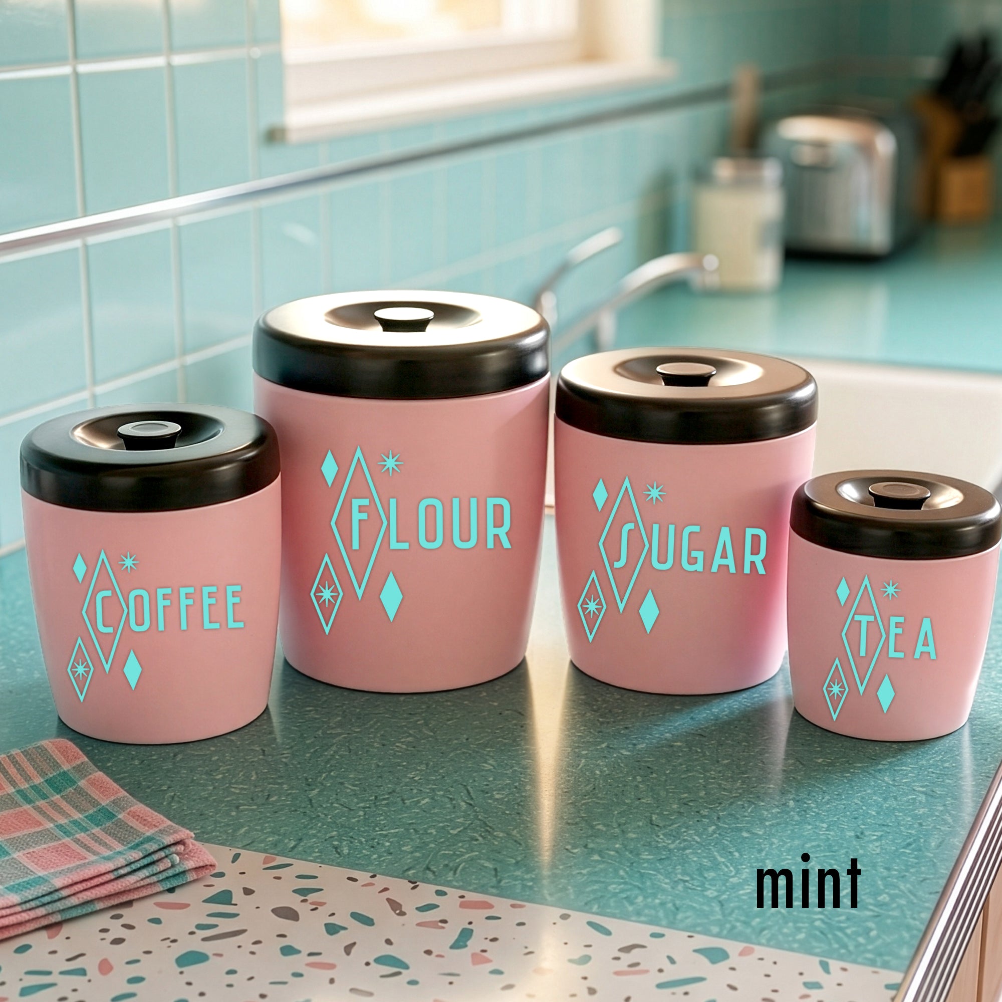 Starlite Diamond Kitchen Canister Decals