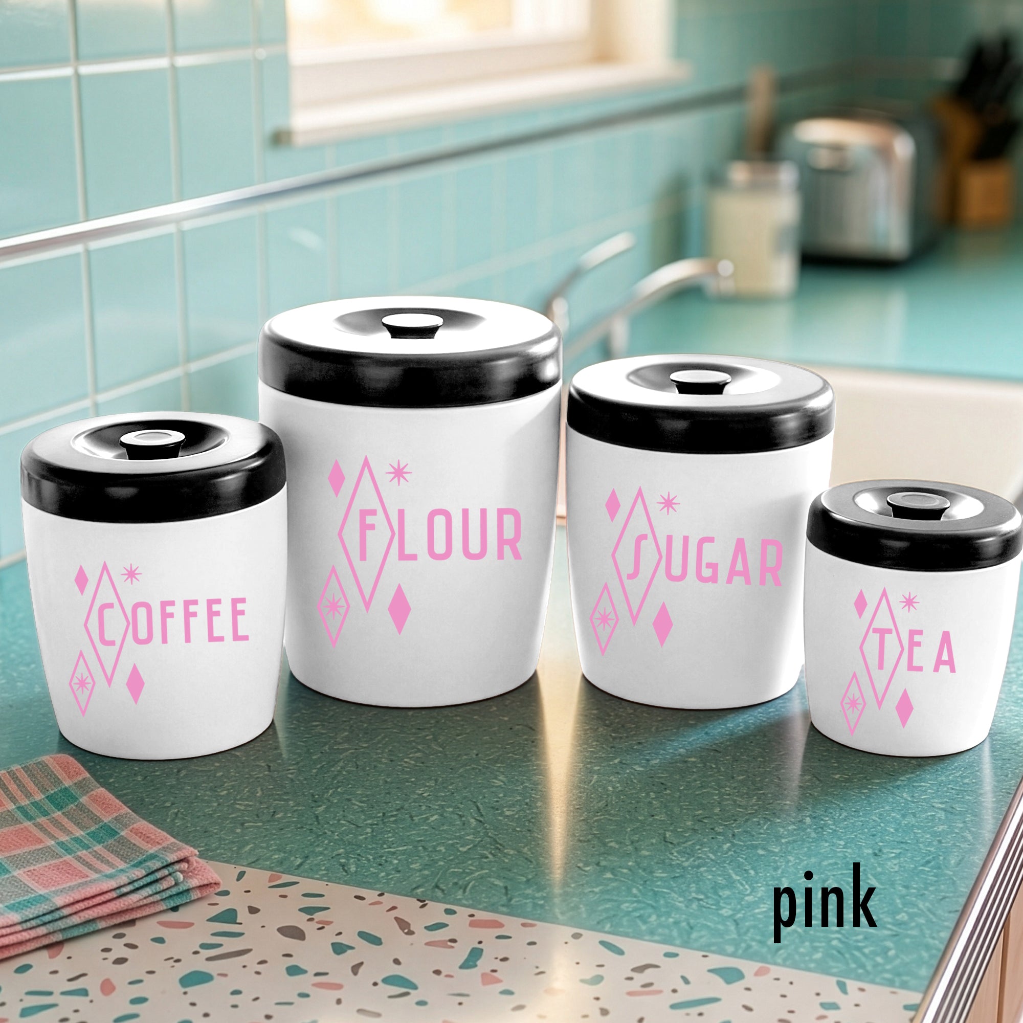 Starlite Diamond Kitchen Canister Decals