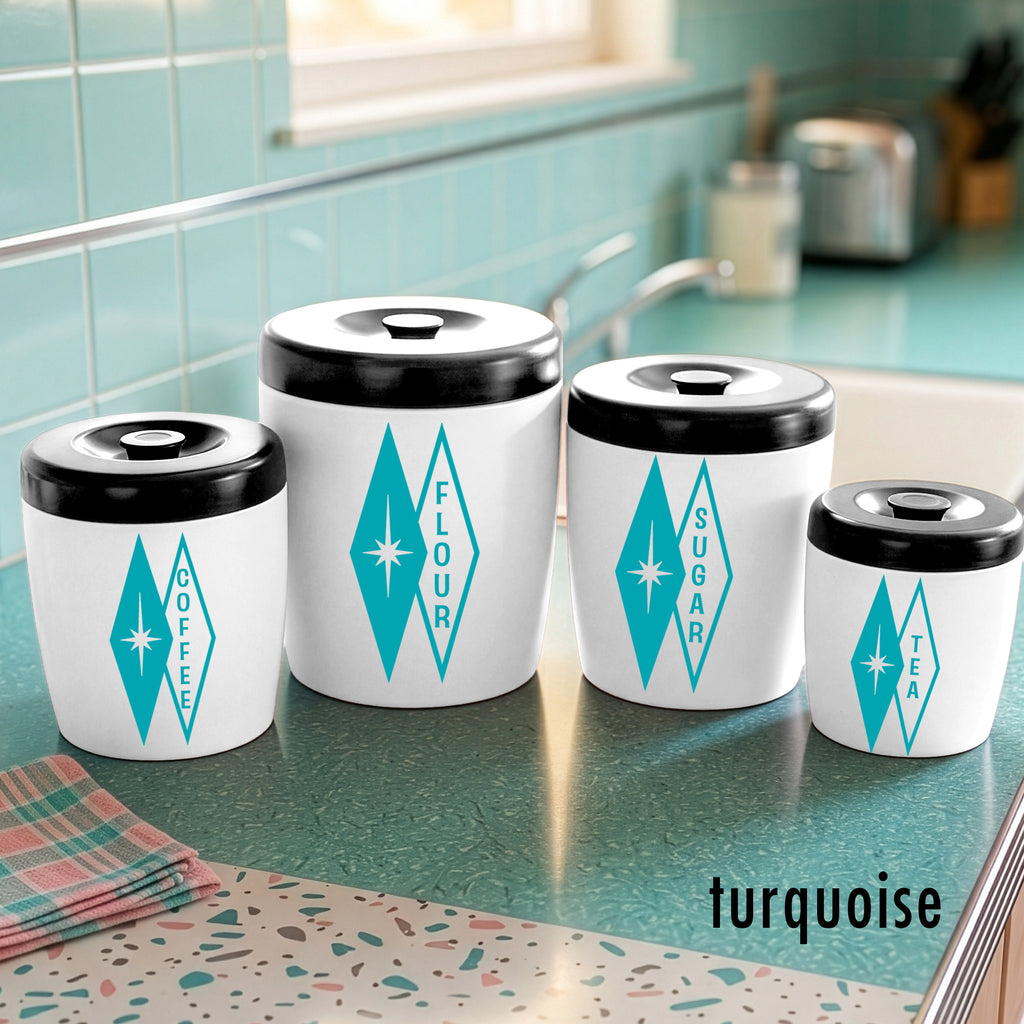 Eclipse Diamond Starburst Kitchen Canister Decals