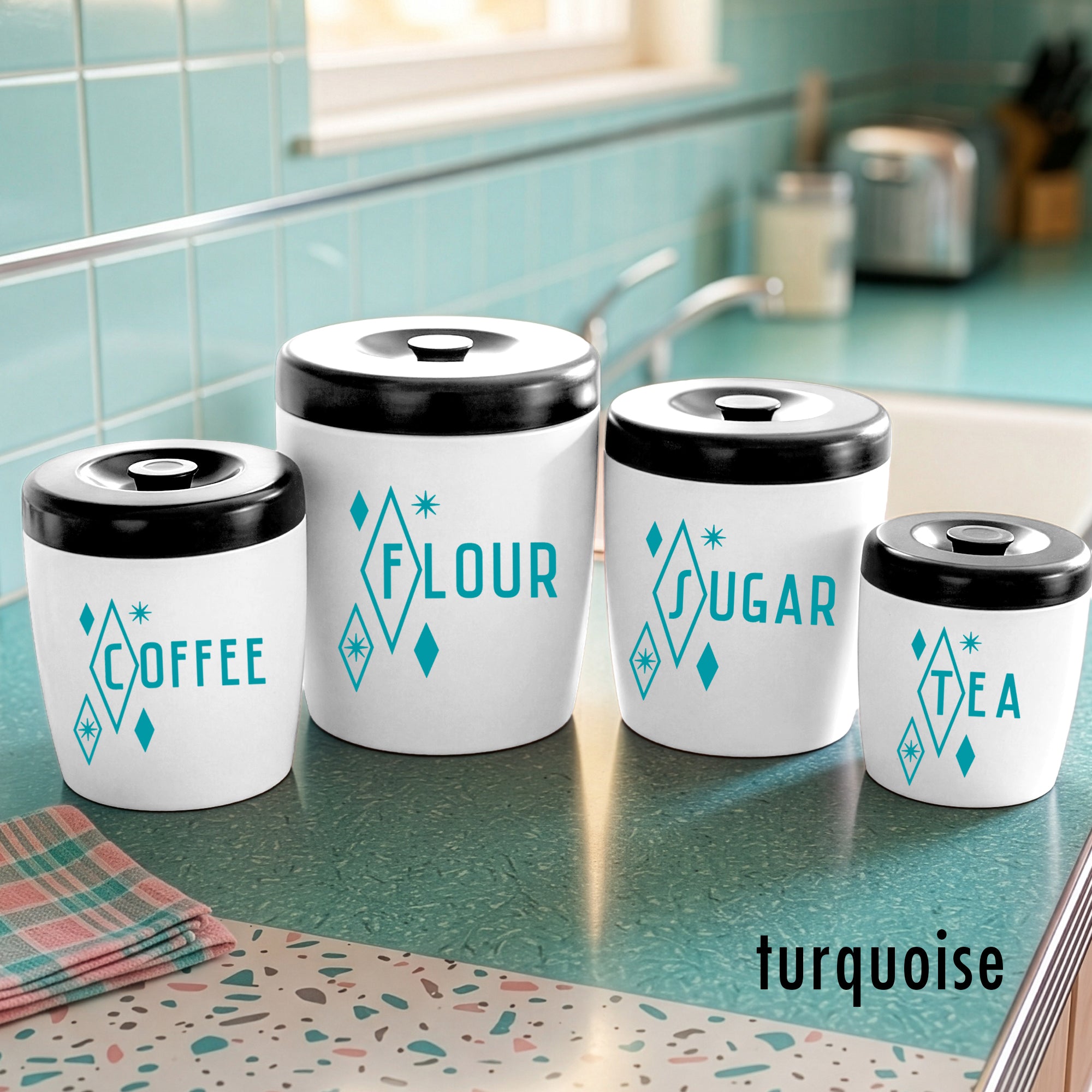 Starlite Diamond Kitchen Canister Decals