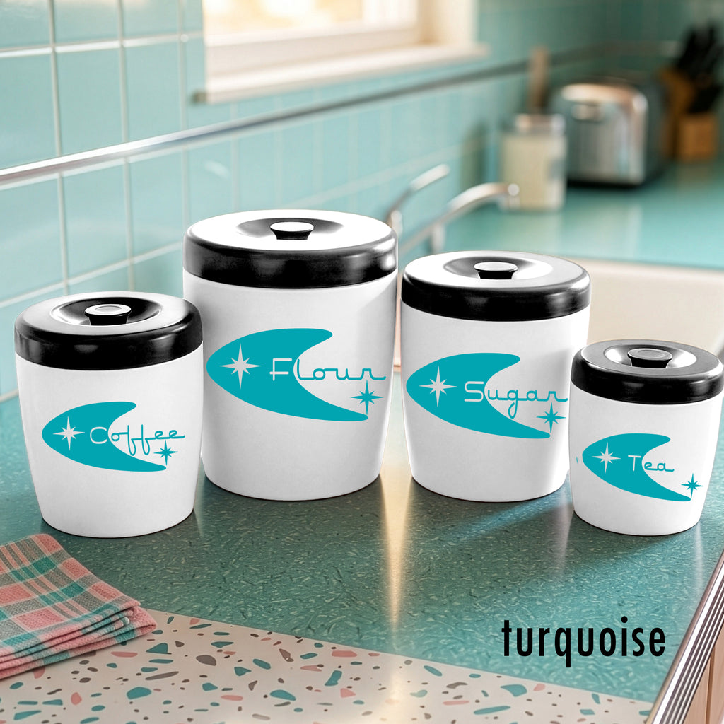 Quasar Boomerang Kitchen Canister Decals
