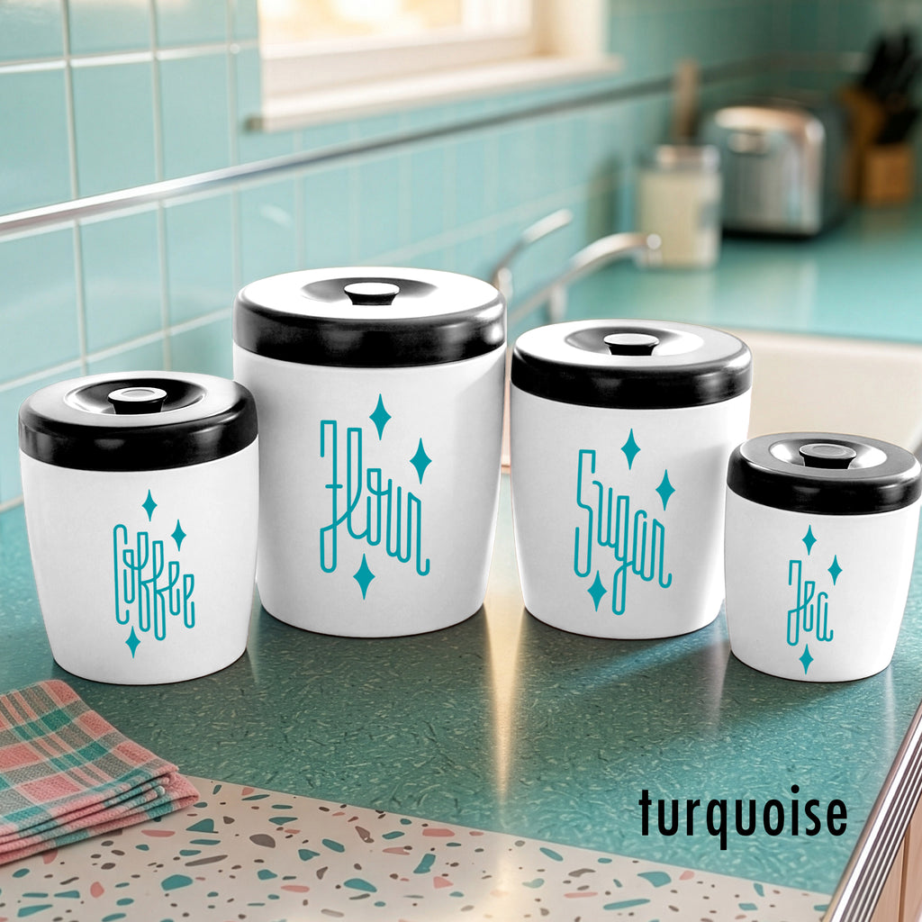 Deco Diamond Kitchen Canister Decals