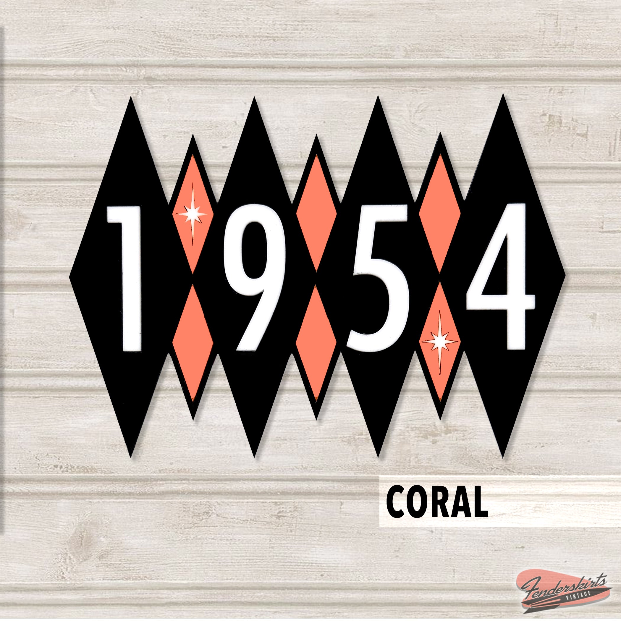 Argyle Diamond Starburst Address Acrylic Sign