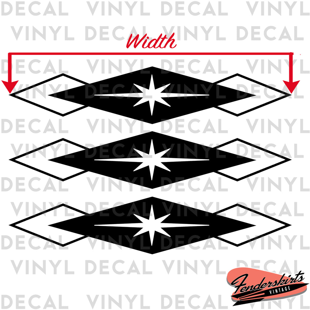 Equinox Diamond Starburst Retro Decals