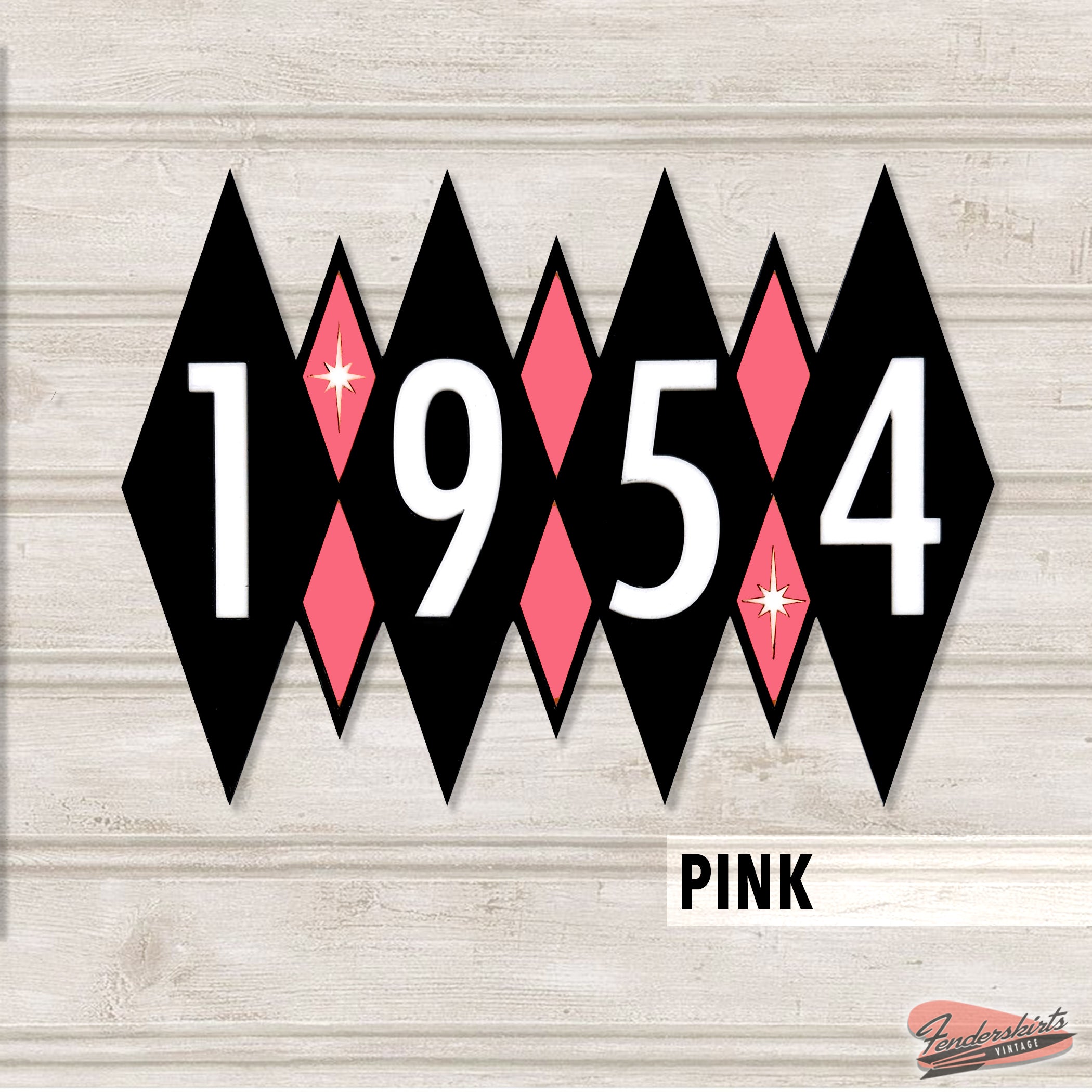 Argyle Diamond Starburst Address Acrylic Sign