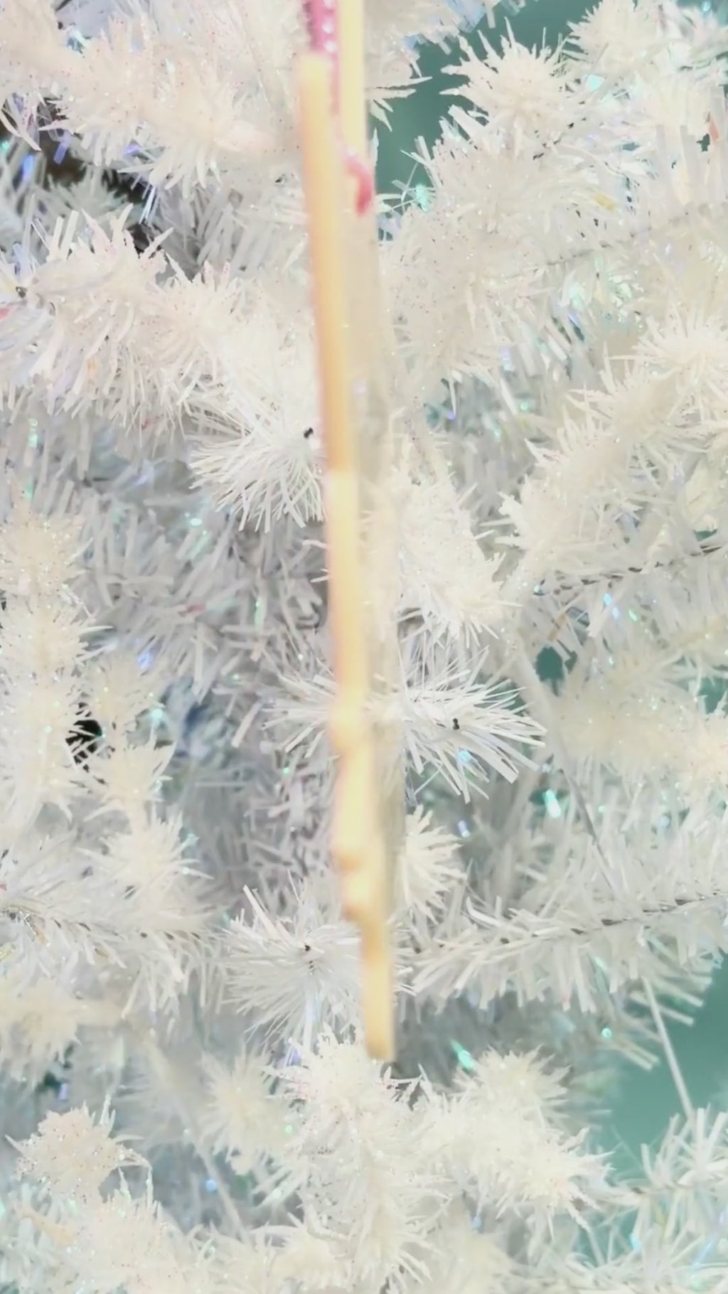 Custom Kitty Cat Glitter Ornament