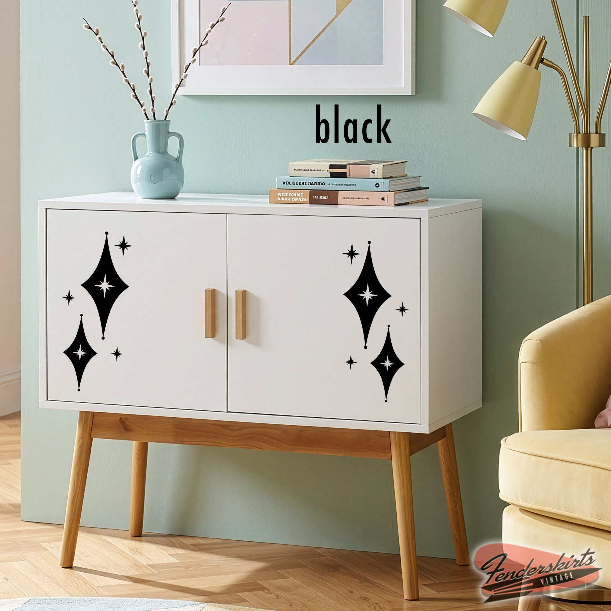 Jubilee Diamond Starburst Retro Decals