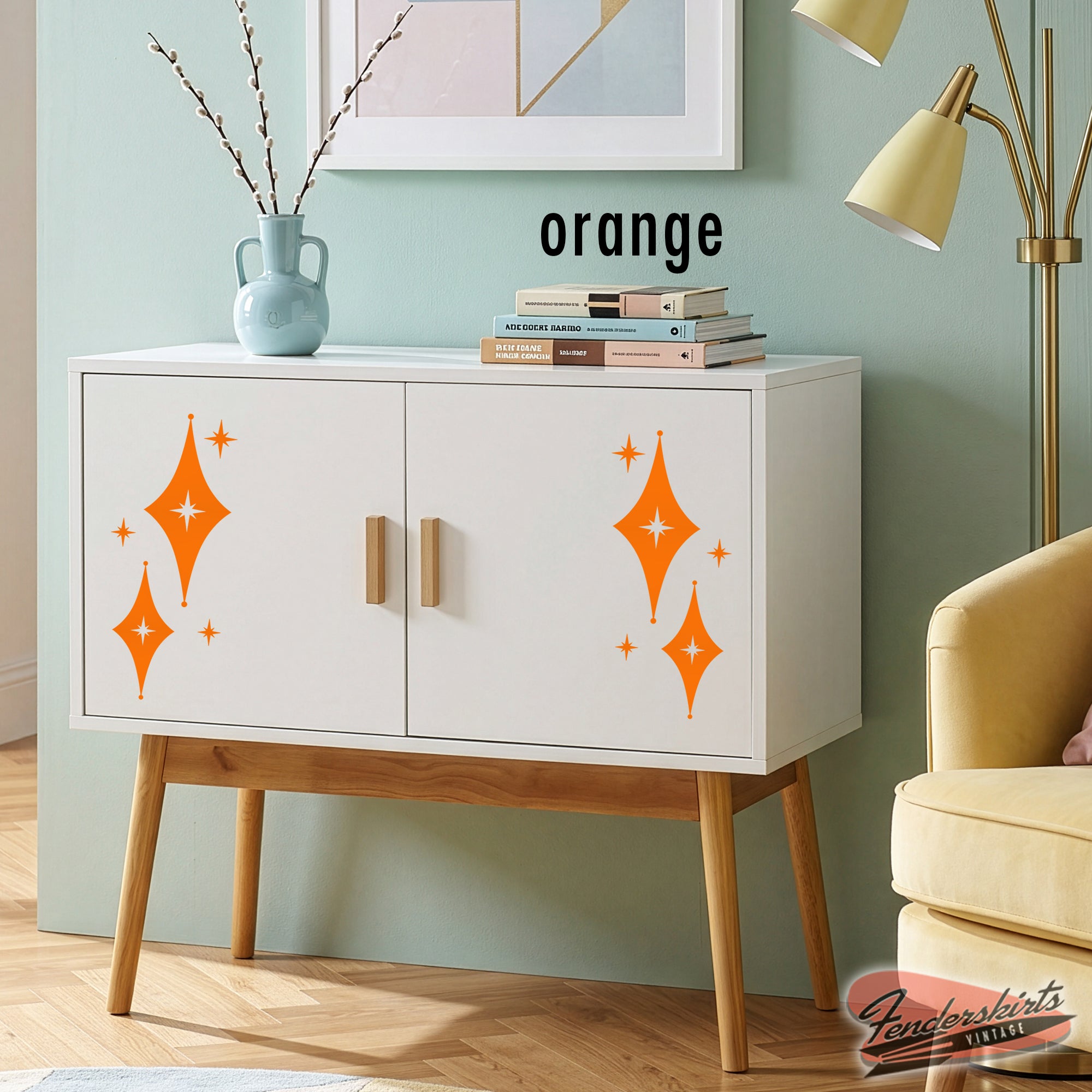 Jubilee Diamond Starburst Retro Decals