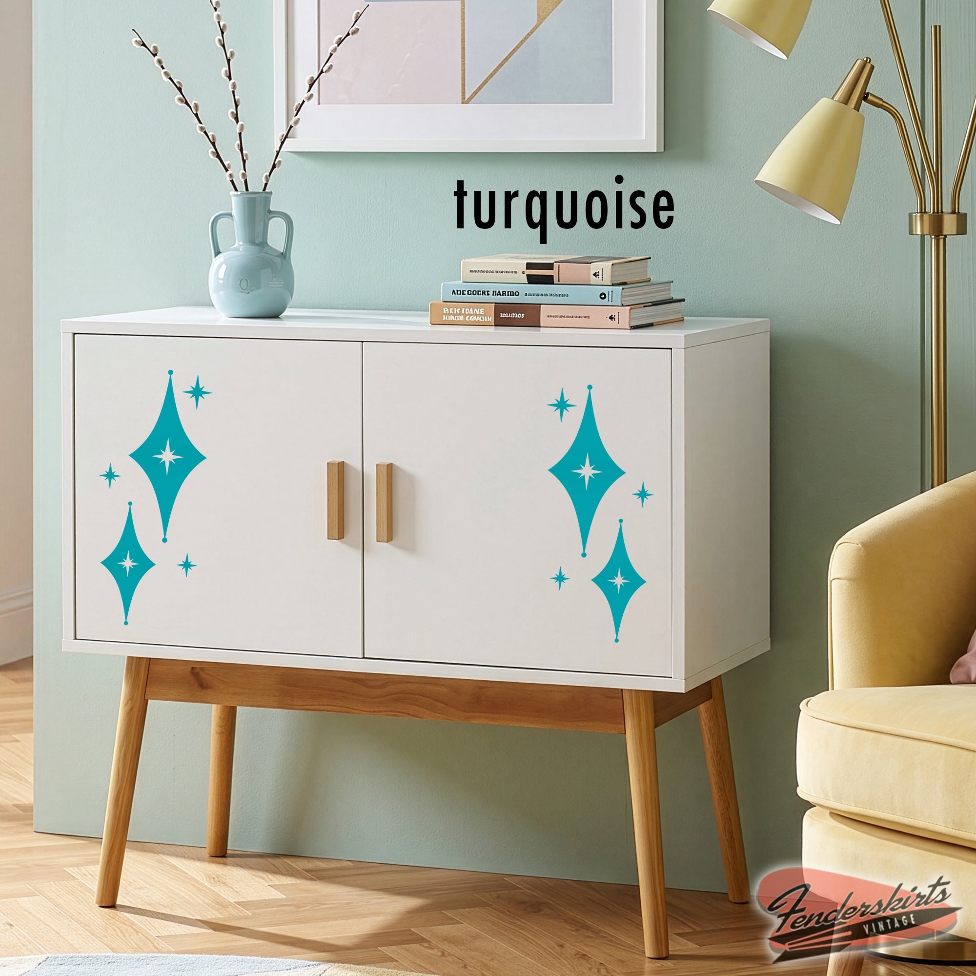 Jubilee Diamond Starburst Retro Decals