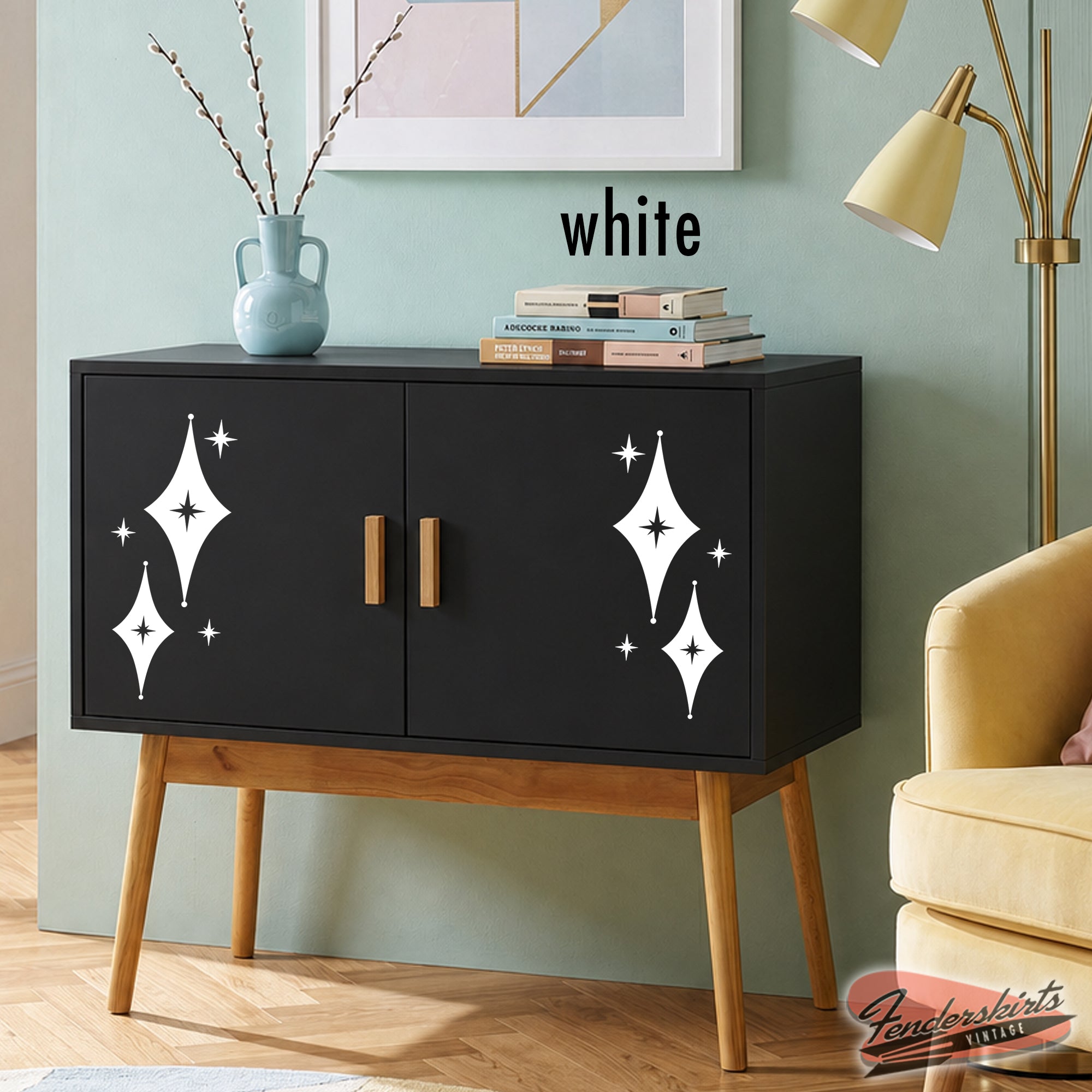 Jubilee Diamond Starburst Retro Decals