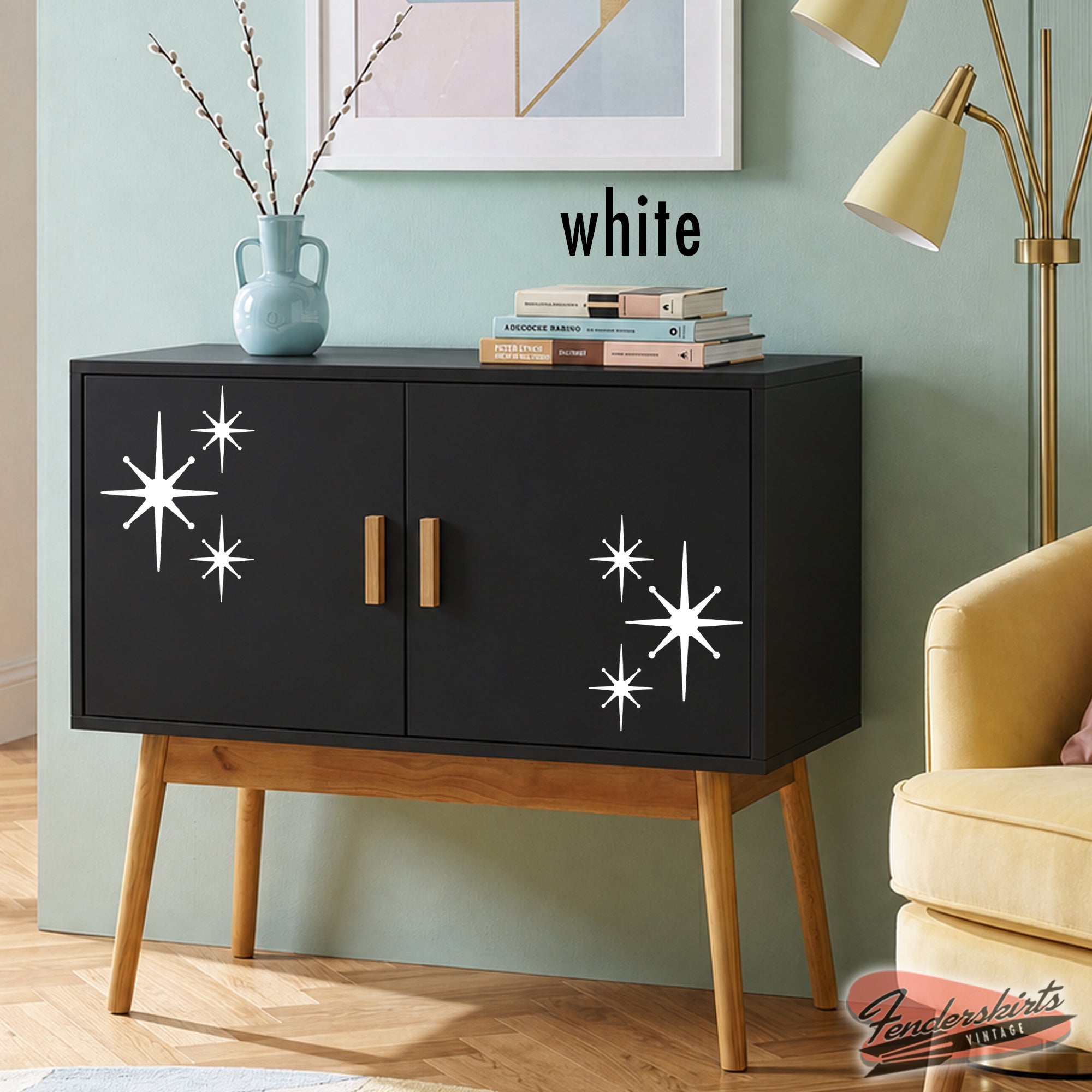 Polaris Star Atomic Starburst Retro Decals
