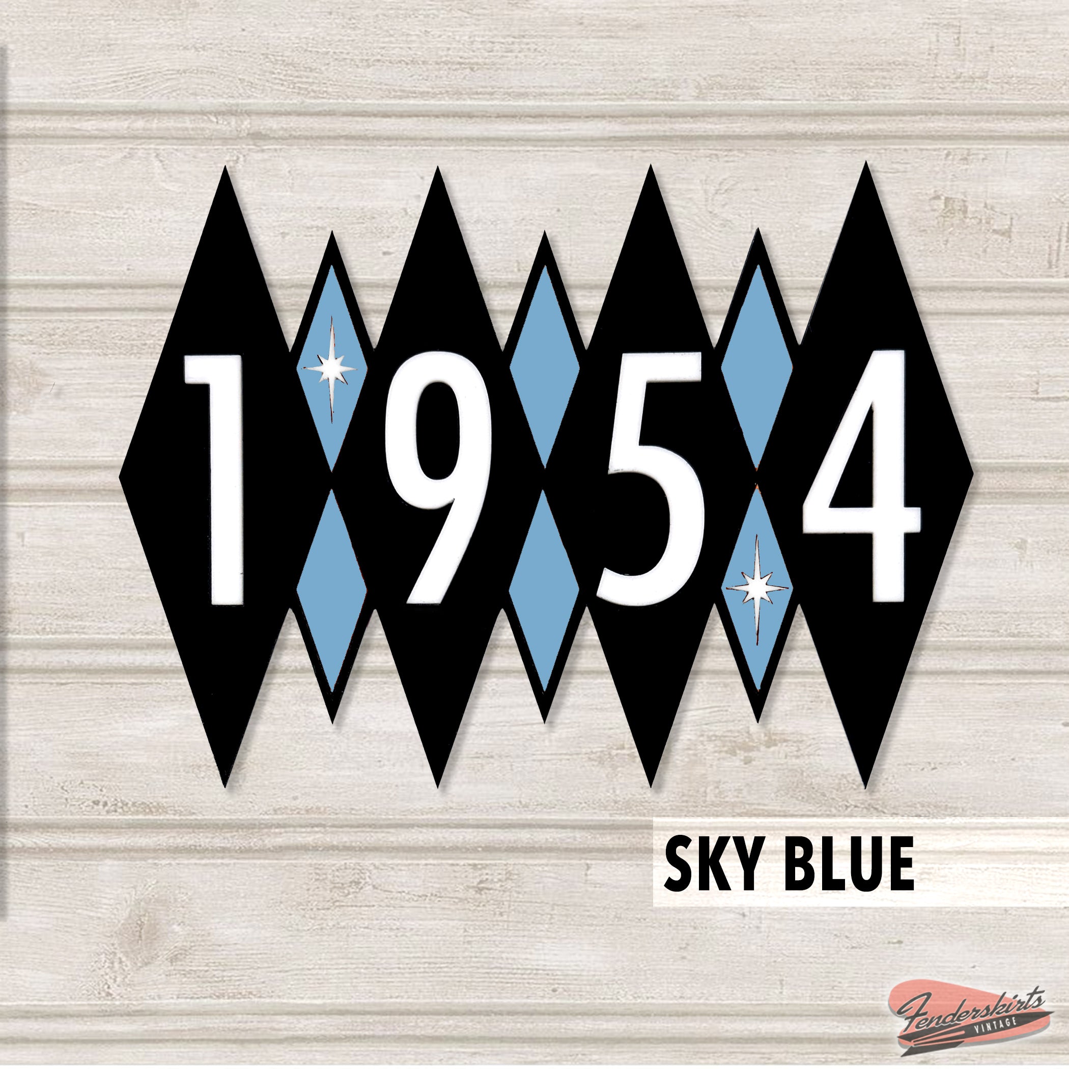 Argyle Diamond Starburst Address Acrylic Sign