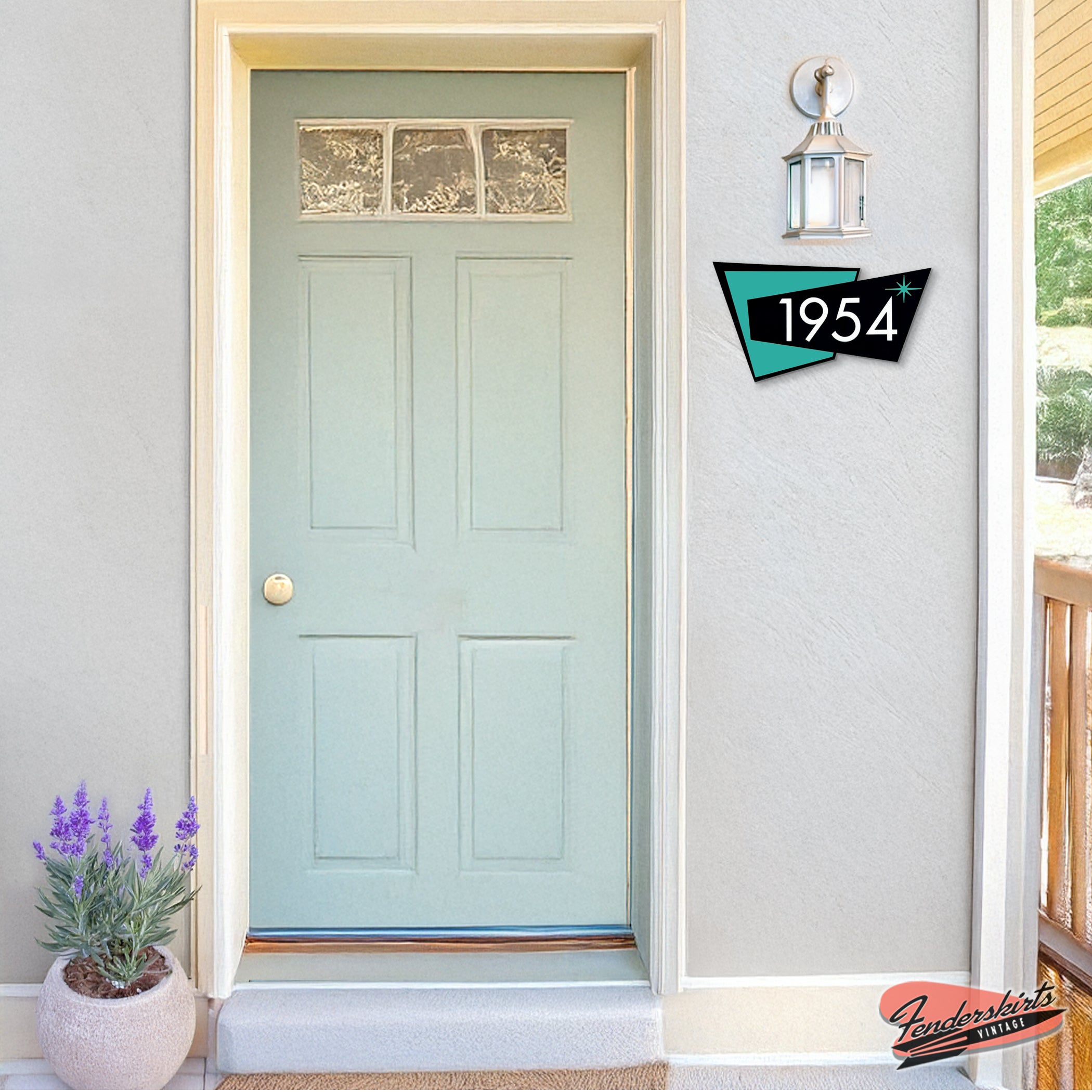 Atomic Quad Address Acrylic Sign