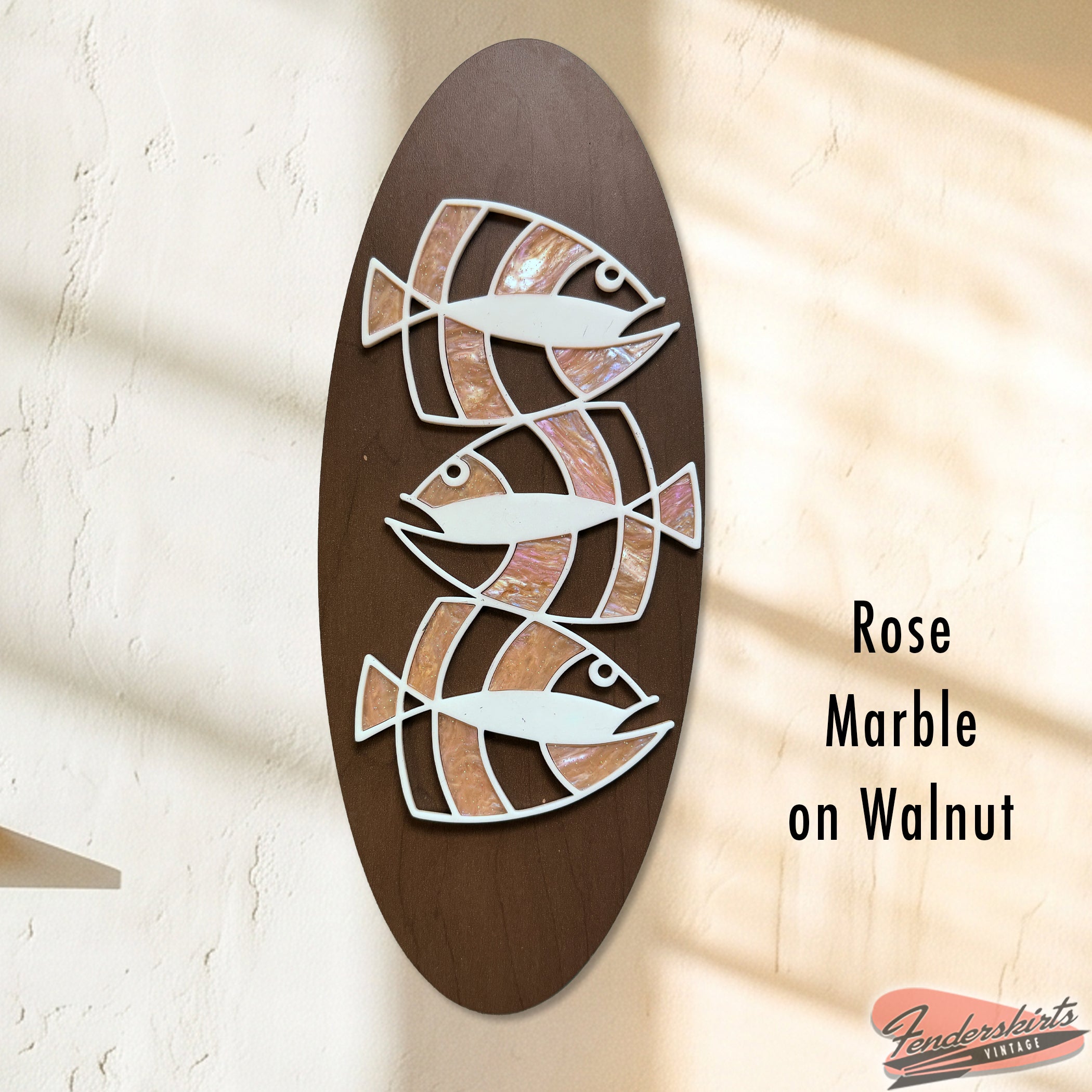 Atomic Fish Trio Abstract Wall Plaque