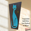 Contour Kitty Cat Atomic Starburst Wall Plaque
