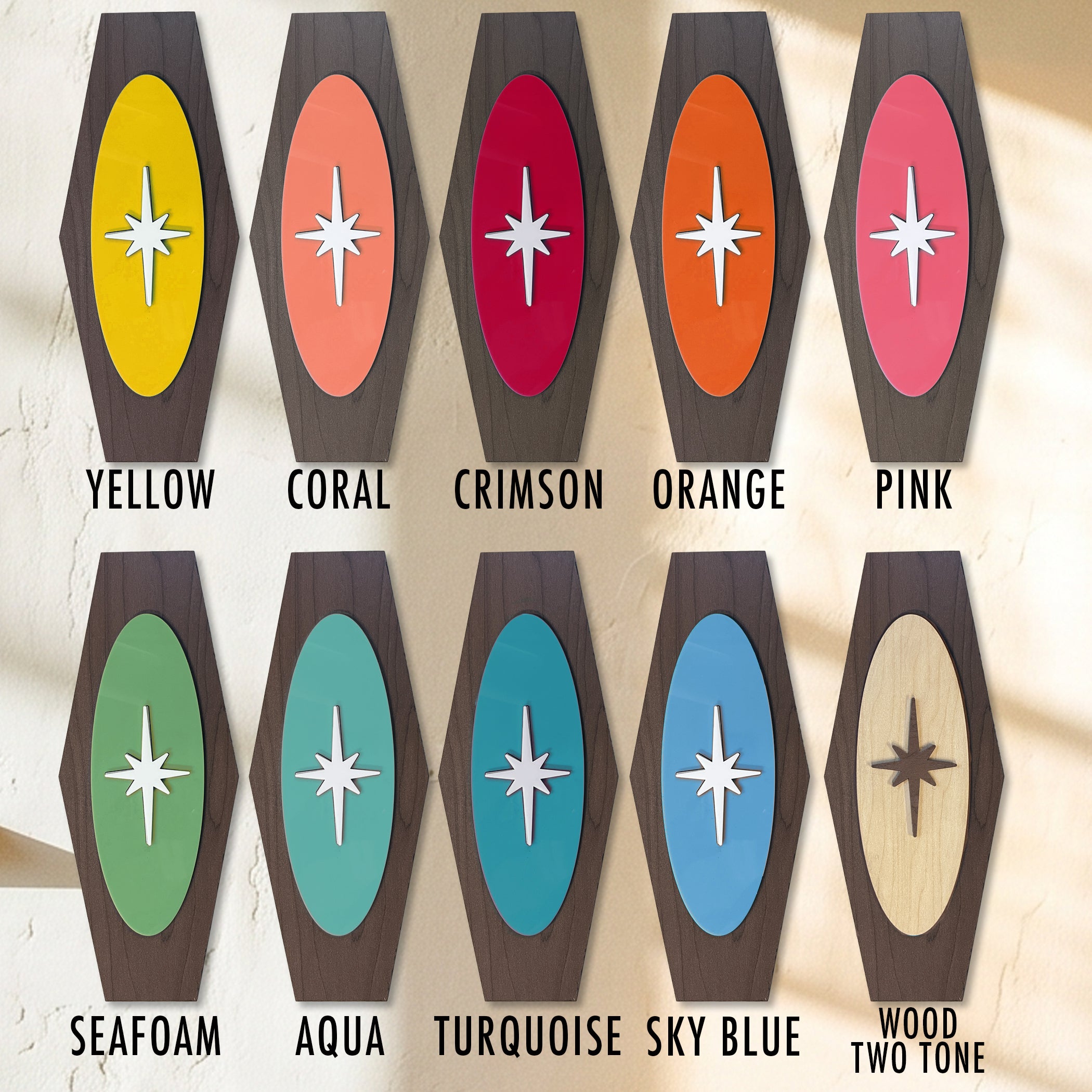 Hex Atomic Starburst Wall Plaque