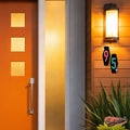 Hex Atomic Starburst House Address Numbers