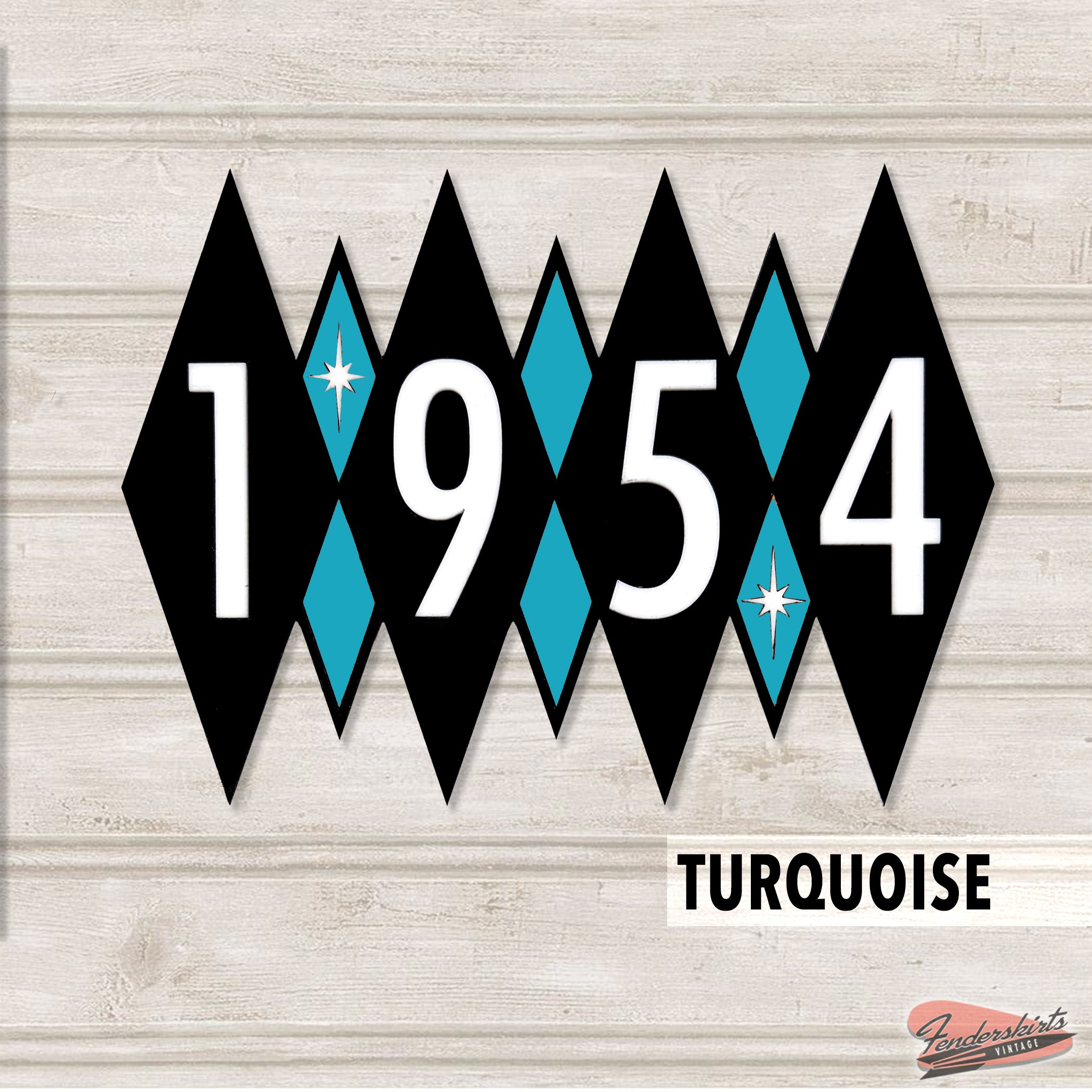 Argyle Diamond Starburst Address Acrylic Sign
